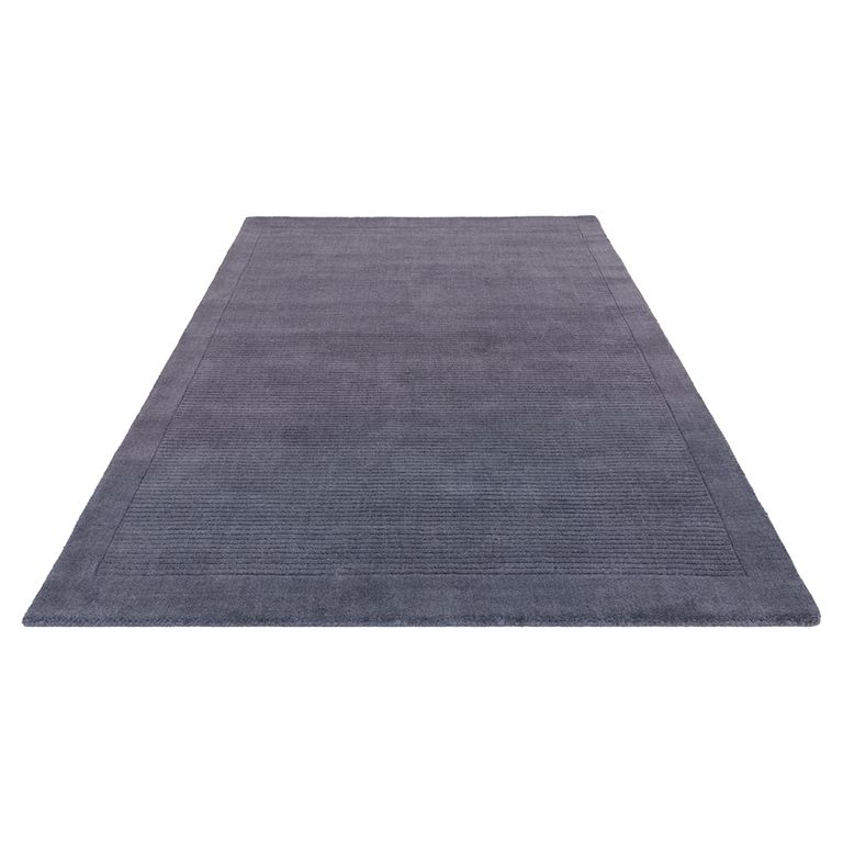 Contemporary Plain York Rug - Navy - Sizes Available