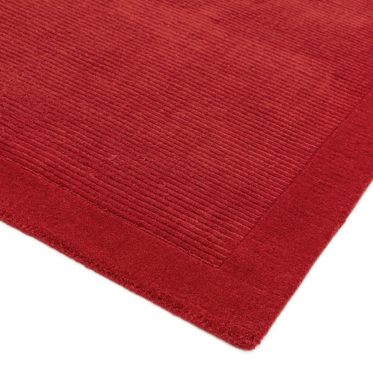 Contemporary Plain York Rug - Poppy - Sizes Available