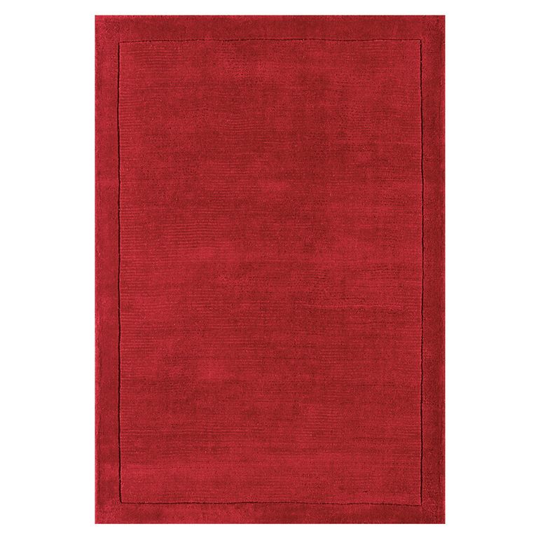 Contemporary Plain York Rug - Poppy - Sizes Available