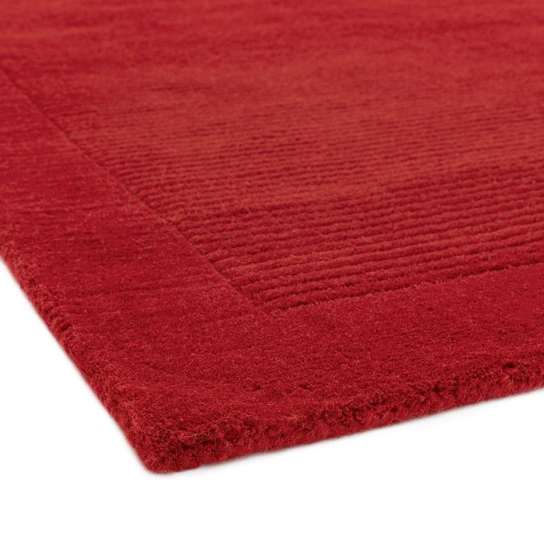Contemporary Plain York Rug - Poppy - Sizes Available