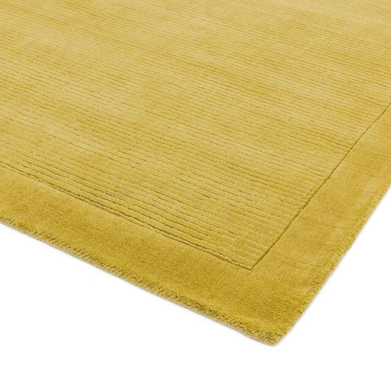 Contemporary Plain York Rug - Yellow - Sizes Available