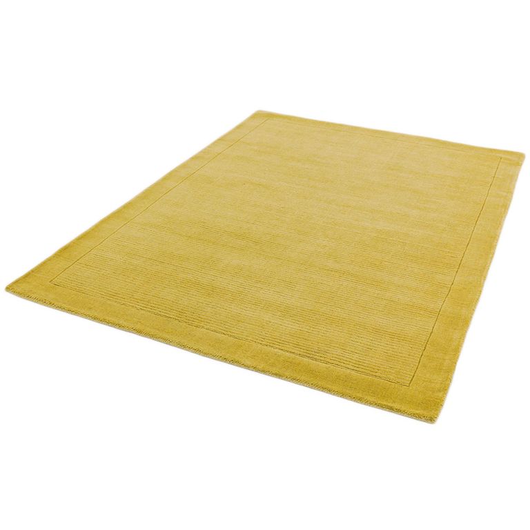Contemporary Plain York Rug - Yellow - Sizes Available
