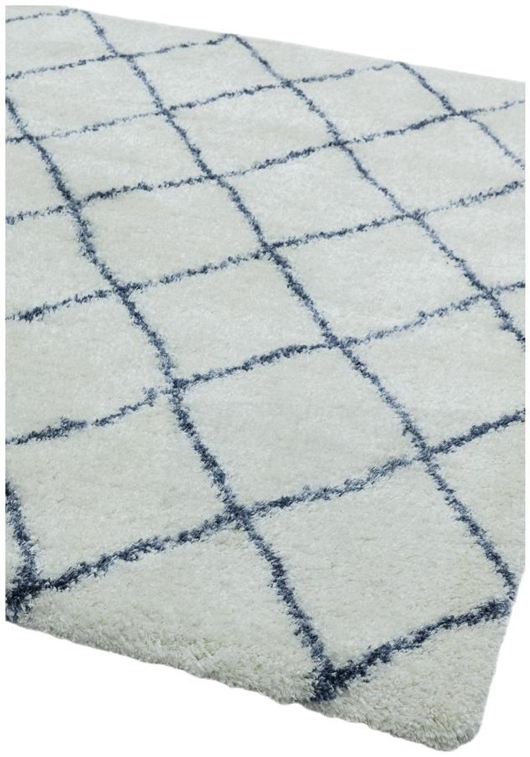 Cosy Textures Alto Rug - AL03 - Cream and Blue - Sizes Available