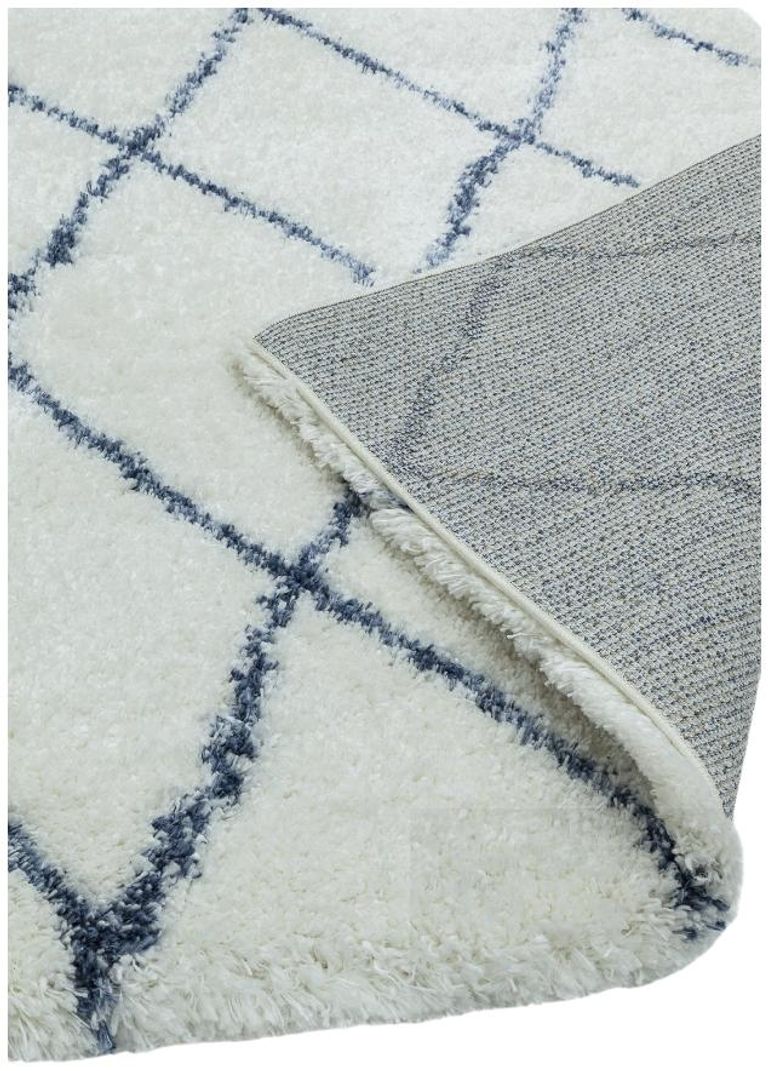 Cosy Textures Alto Rug - AL03 - Cream and Blue - Sizes Available