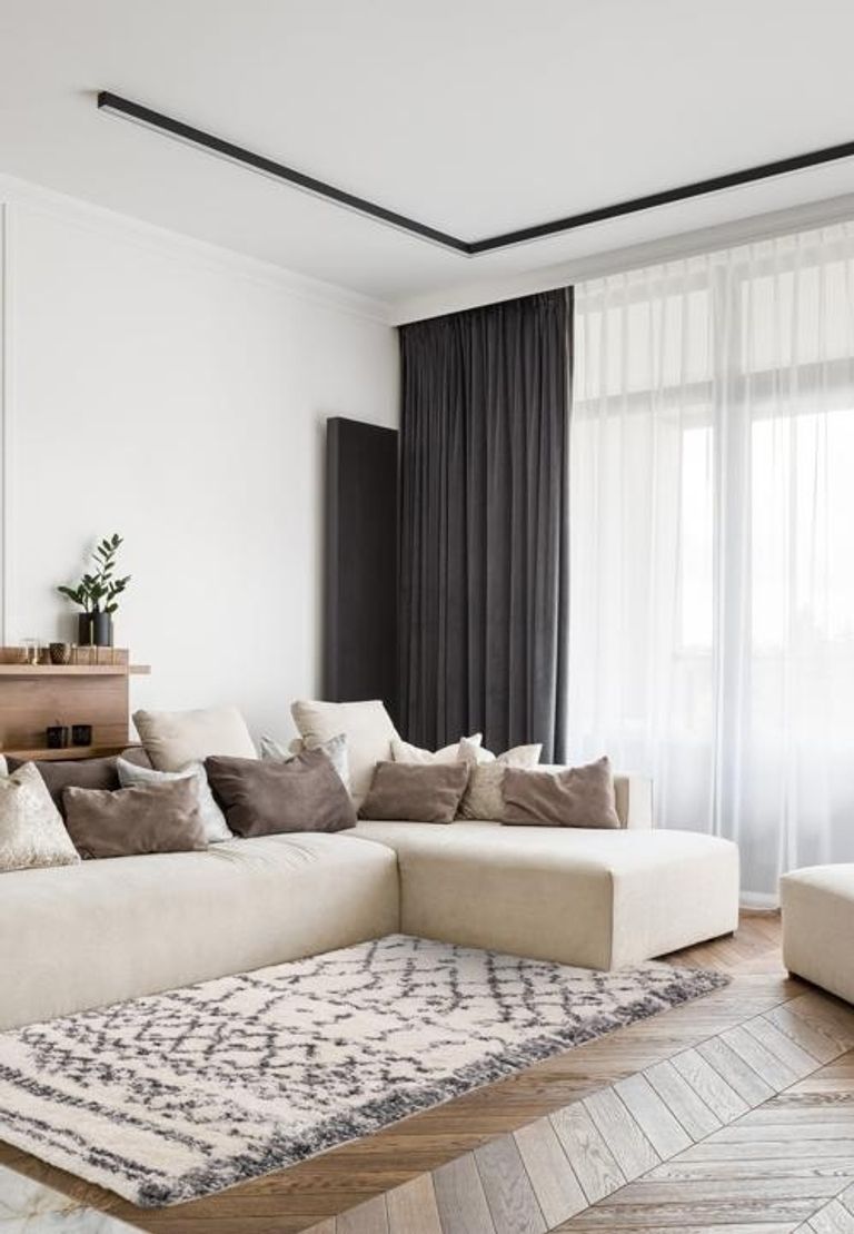 Cosy Textures Alto Rug - AL04 - Cream and Grey - Sizes Available