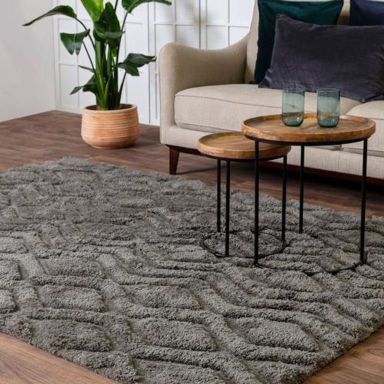 Cosy Textures Harrison Rug - Charcoal - Sizes Available