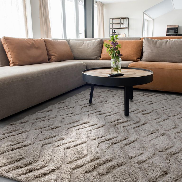 Cosy Textures Harrison Rug - Greige - Sizes Available