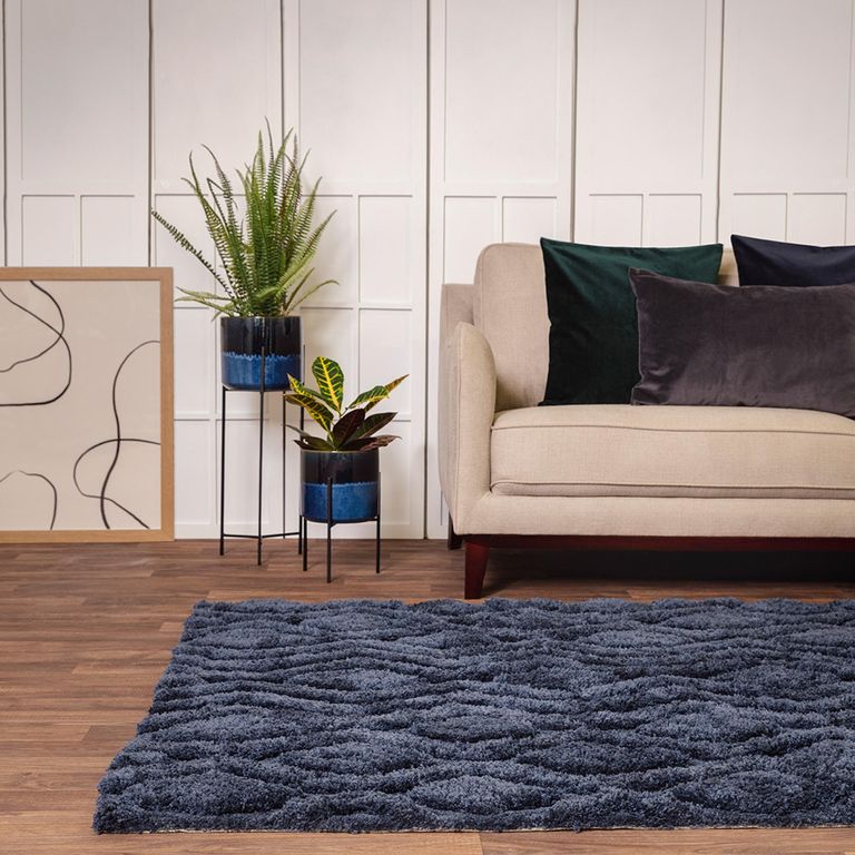 Cosy Textures Harrison Rug - Navy - Sizes Available