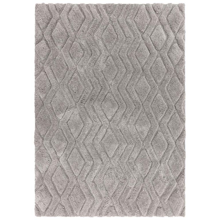 Cosy Textures Harrison Rug - Silver - Sizes Available