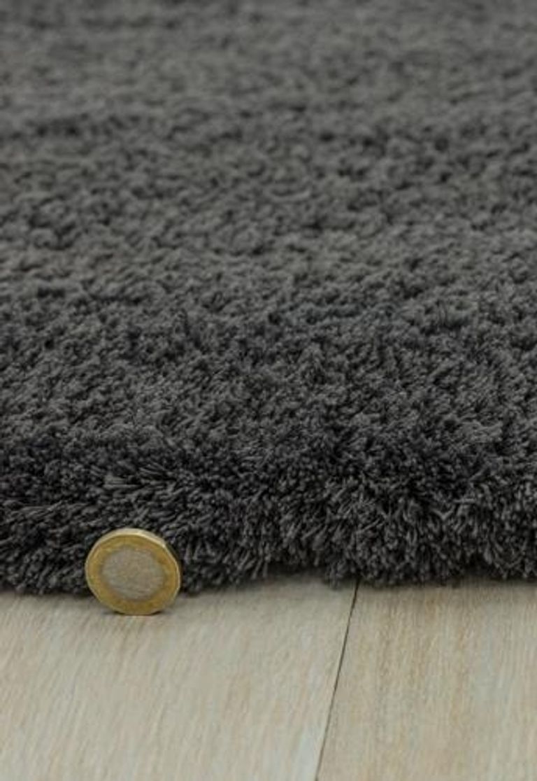 Cosy Textures Lulu Soft Touch Rug - Charcoal - Sizes Available