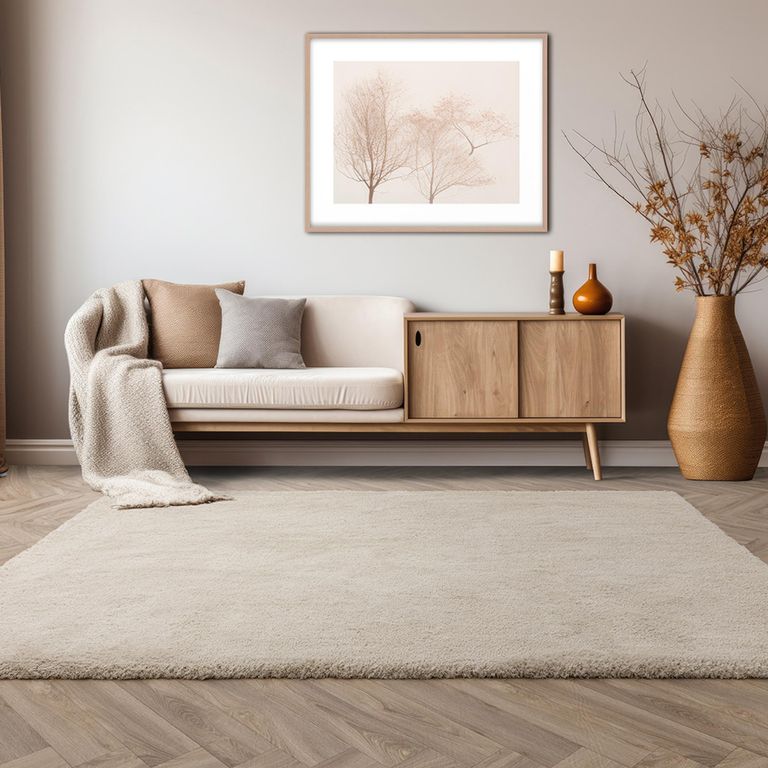 Cosy Textures Lulu Soft Touch Rug - Ivory - Sizes Available