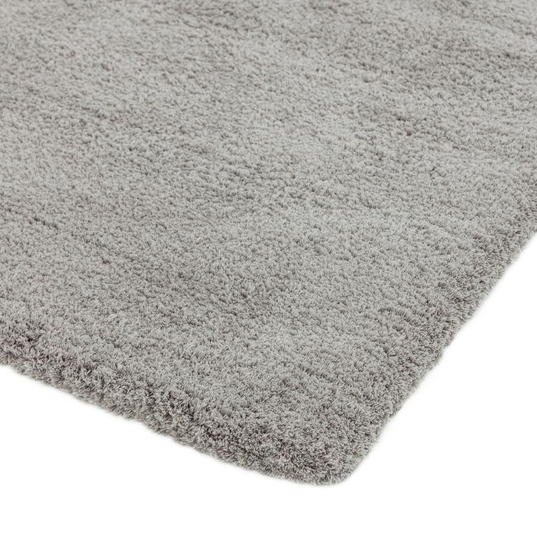 Cosy Textures Lulu Soft Touch Rug - Silver - Sizes Available