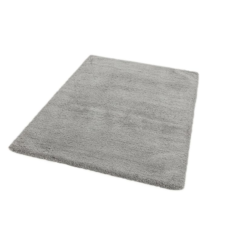 Cosy Textures Lulu Soft Touch Rug - Silver - Sizes Available