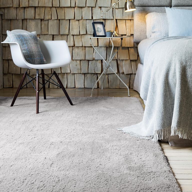 Cosy Textures Lulu Soft Touch Rug - Silver - Sizes Available
