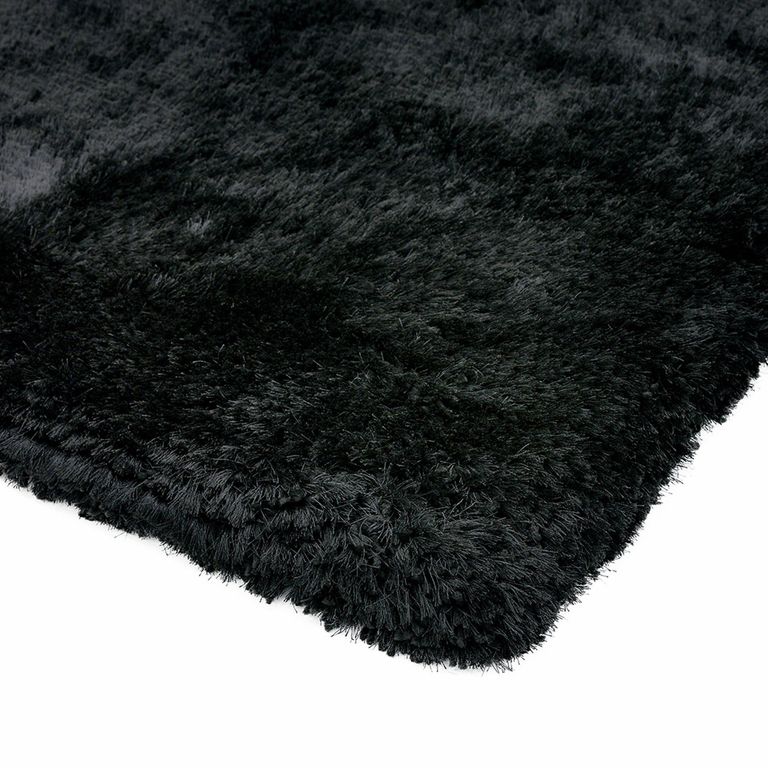 Cosy Textures Plush Rug - Black - Sizes Available
