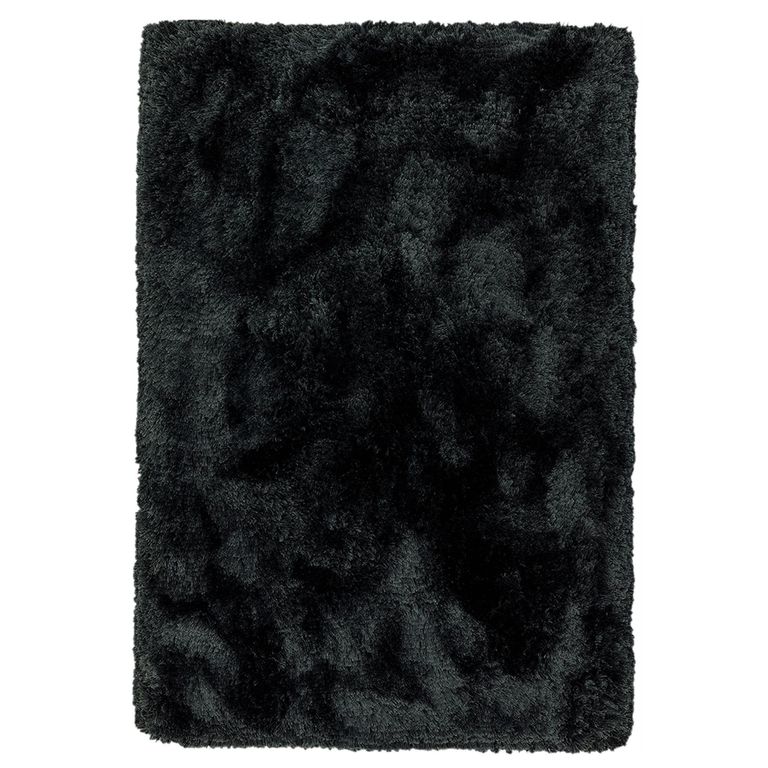 Cosy Textures Plush Rug - Black - Sizes Available