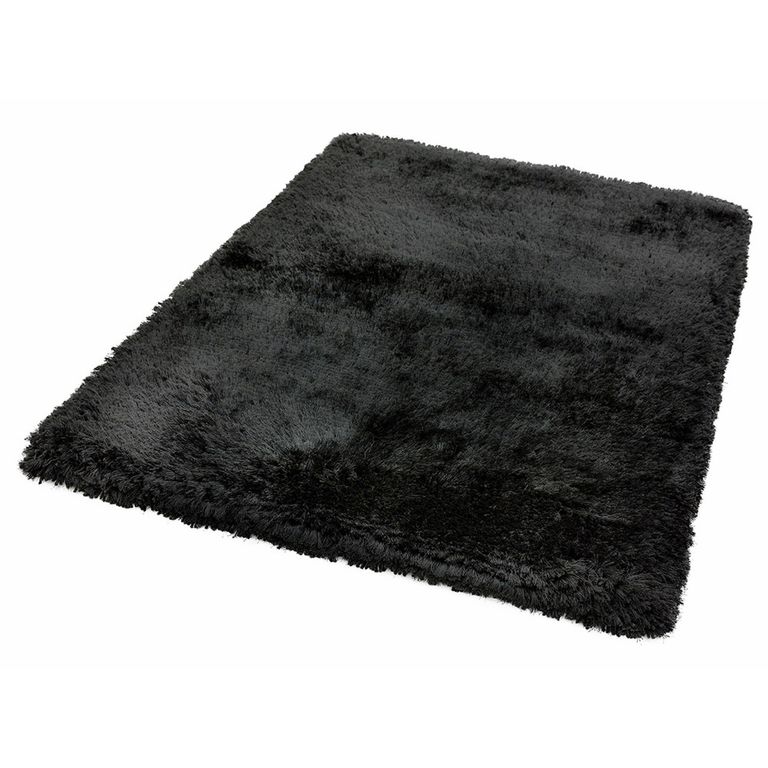 Cosy Textures Plush Rug - Black - Sizes Available
