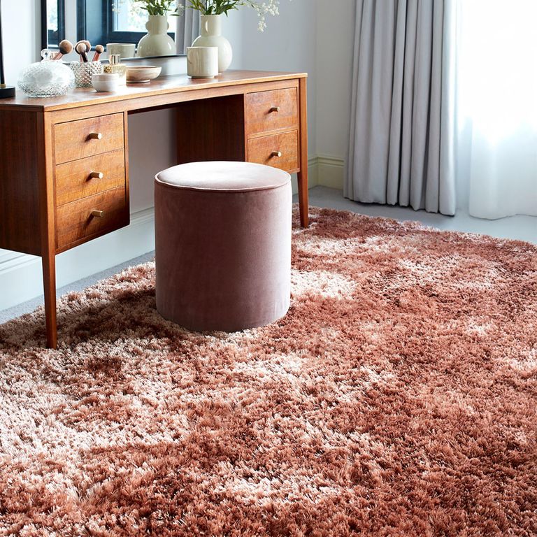 Cosy Textures Plush Rug - Blush - Sizes Available