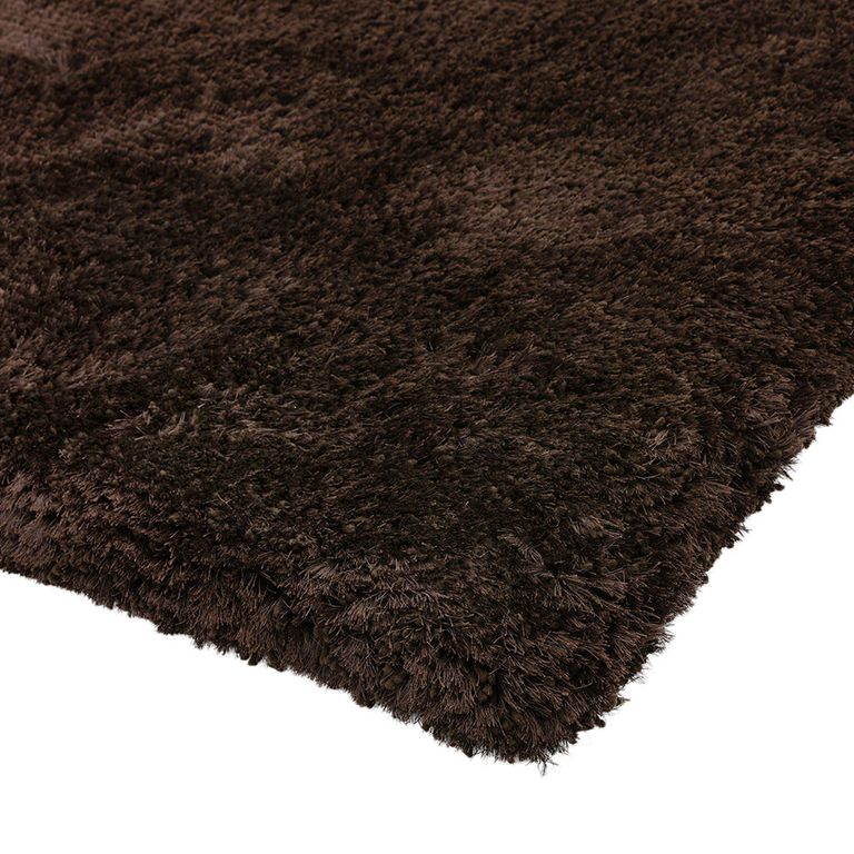 Cosy Textures Plush Rug - Dark Chocolate - Sizes Available