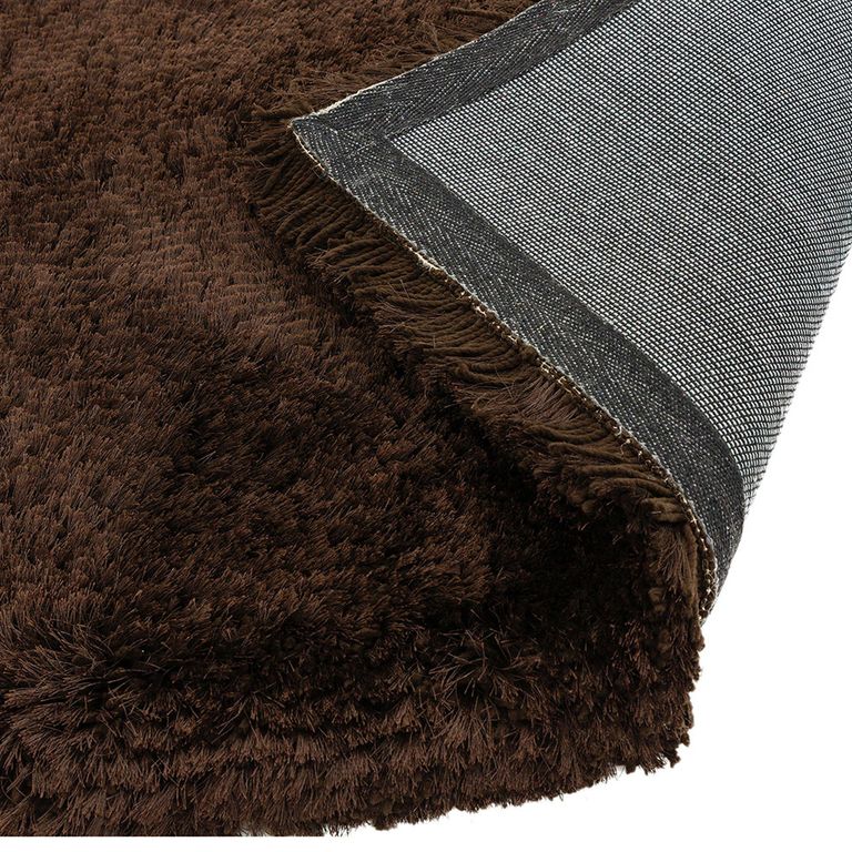 Cosy Textures Plush Rug - Dark Chocolate - Sizes Available