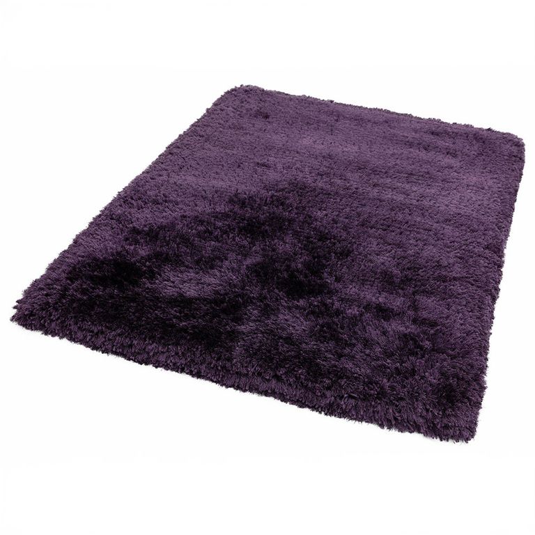 Cosy Textures Plush Rug - Purple - Sizes Available