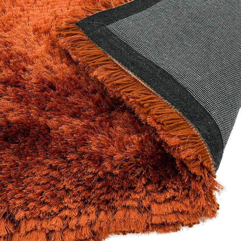 Cosy Textures Plush Rug - Rust - Sizes Available