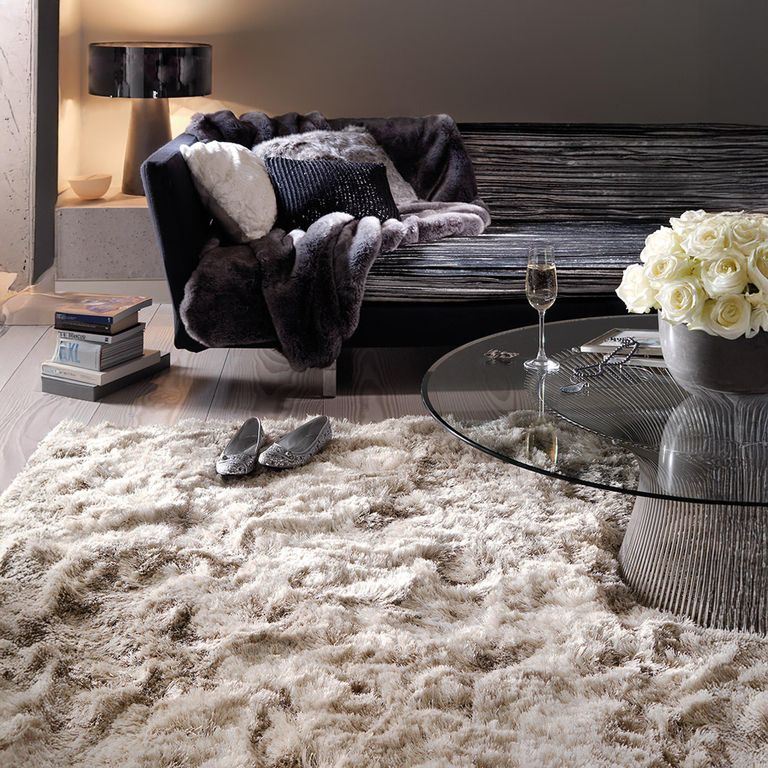 Cosy Textures Plush Rug - Sand - Sizes Available