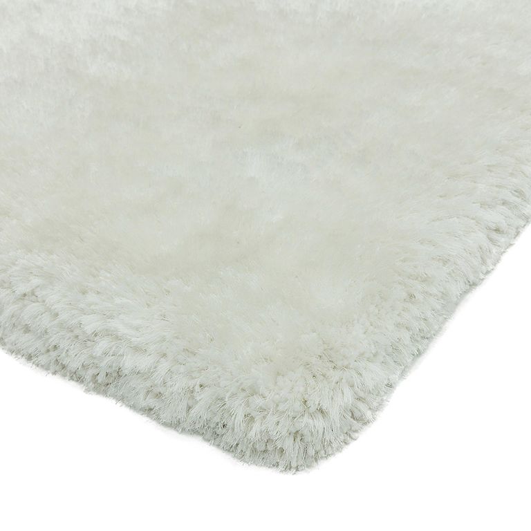 Cosy Textures Plush Rug - White - Sizes Available