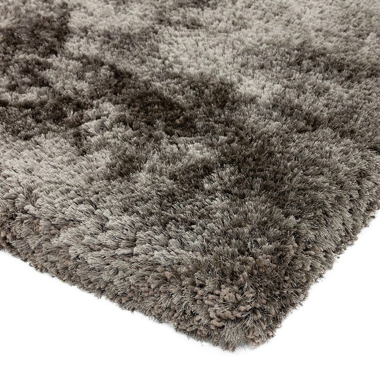 Cosy Textures Plush Rug - Zinc - Sizes Available
