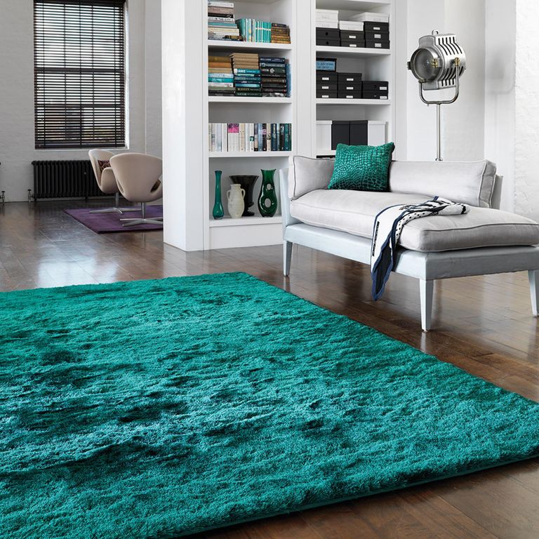 Cosy Textures Whisper Rug - Dark Teal - Sizes Available