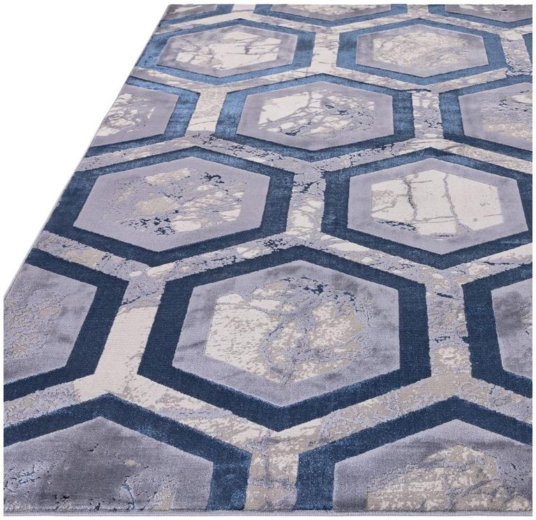 Easy Aurora Rug - Hexagon - AU19 - Sizes Available