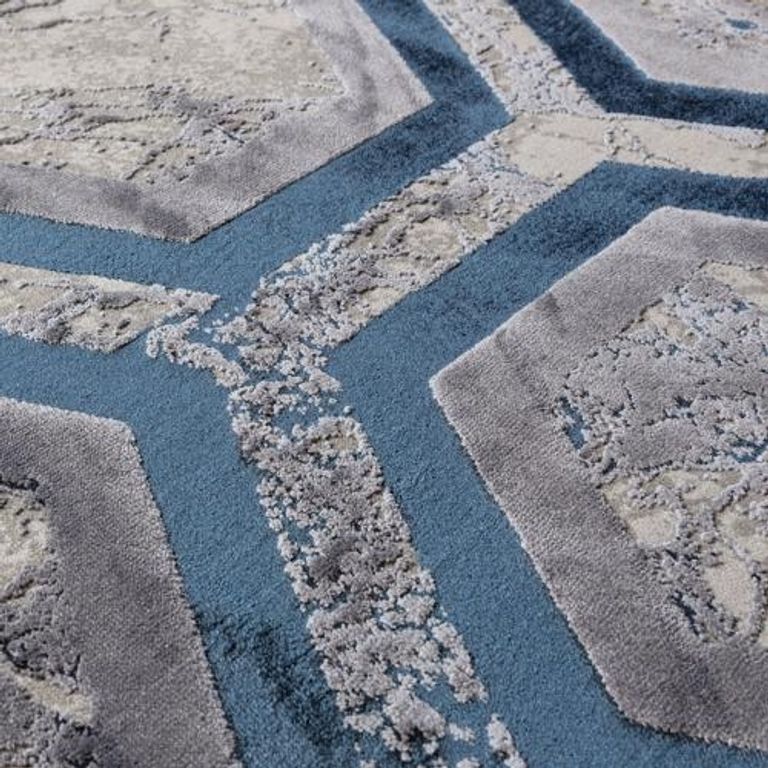 Easy Aurora Rug - Hexagon - AU19 - Sizes Available