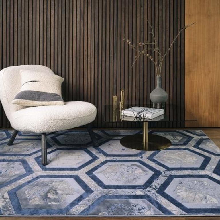 Easy Aurora Rug - Hexagon - AU19 - Sizes Available