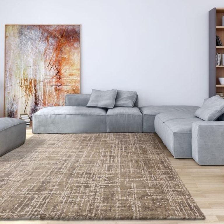 Easy Kuza Rug - Abstract - Beige - Sizes Available