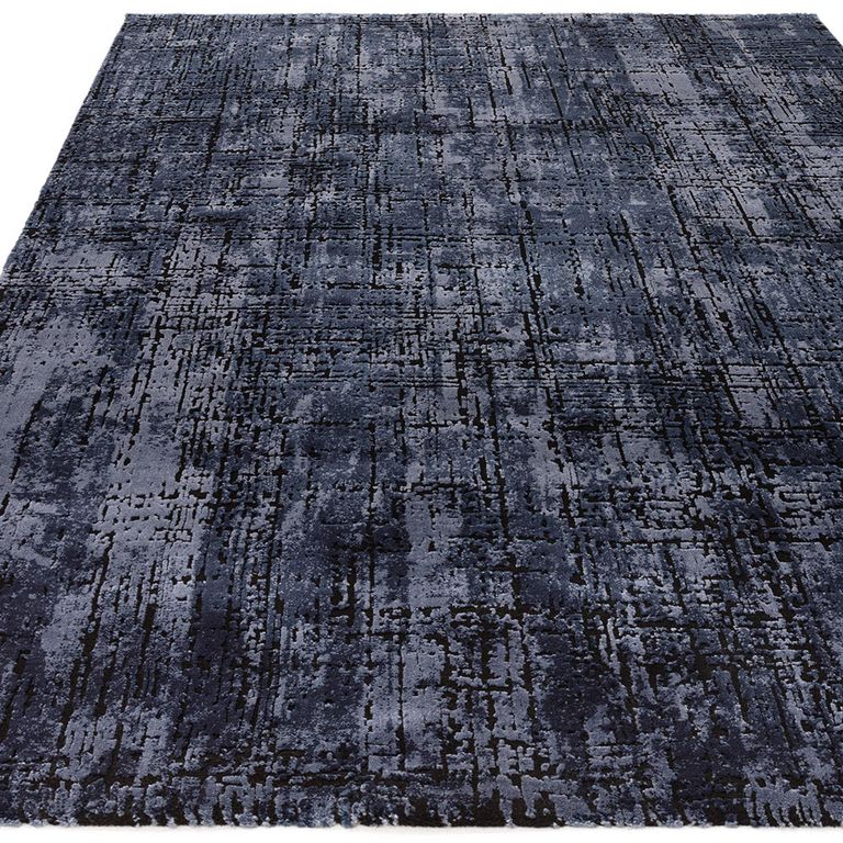 Easy Kuza Rug - Abstract - Navy - Sizes Available