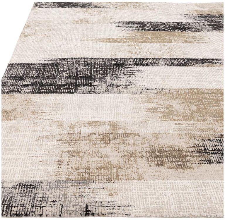 Easy Kuza Rug - Lines - Beige - Sizes Available