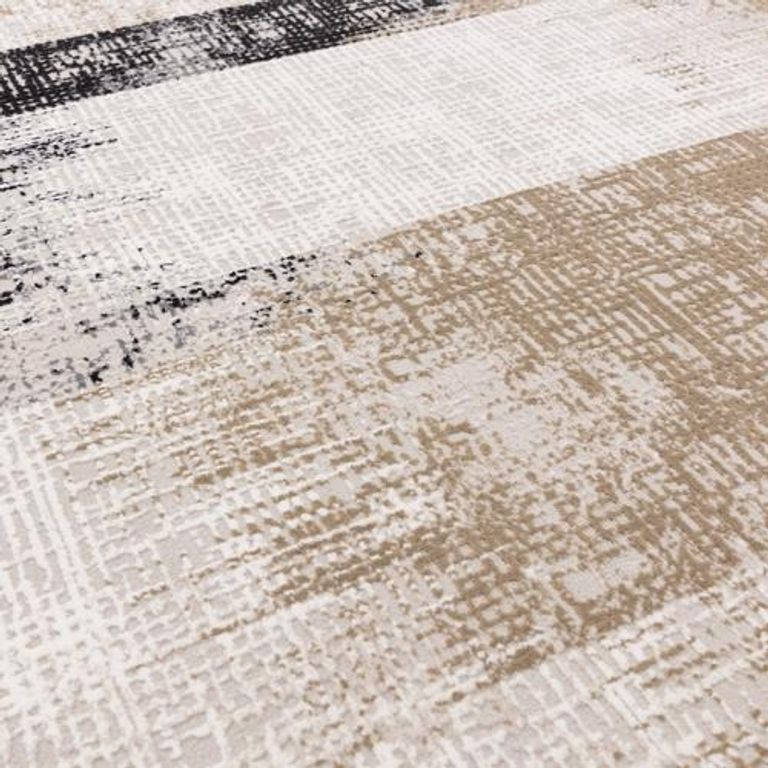 Easy Kuza Rug - Lines - Beige - Sizes Available