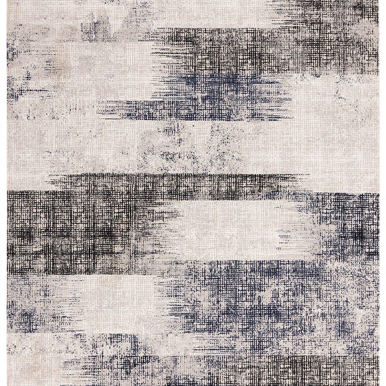 Easy Kuza Rug - Lines - Blue - Sizes Available