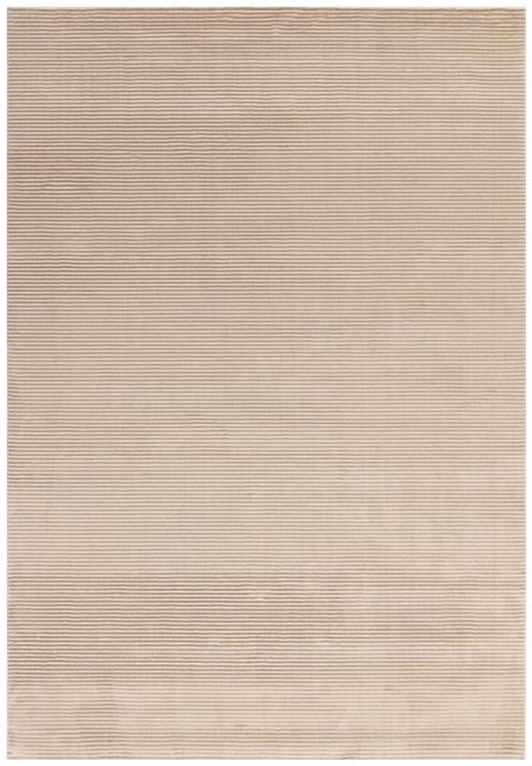 Easy Kuza Rug - Plain Stripe - Beige - Sizes Available
