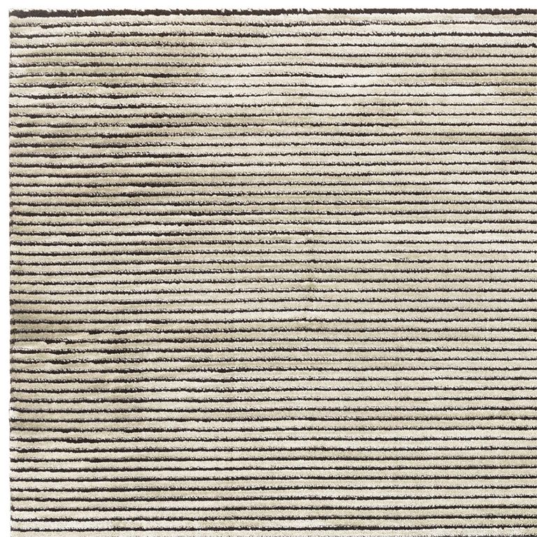 Easy Kuza Rug - Plain Stripe - Khaki - Sizes Available