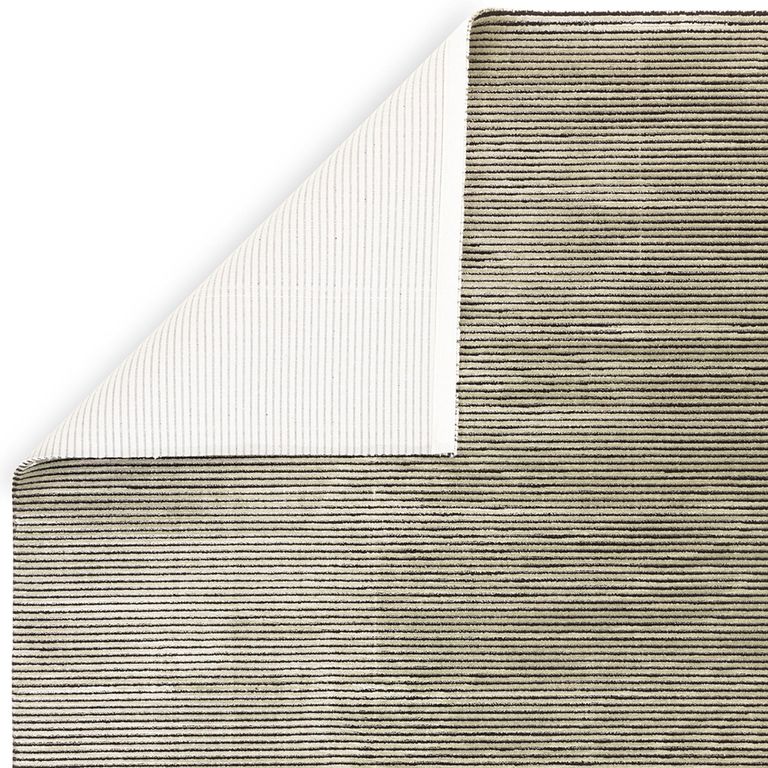 Easy Kuza Rug - Plain Stripe - Khaki - Sizes Available
