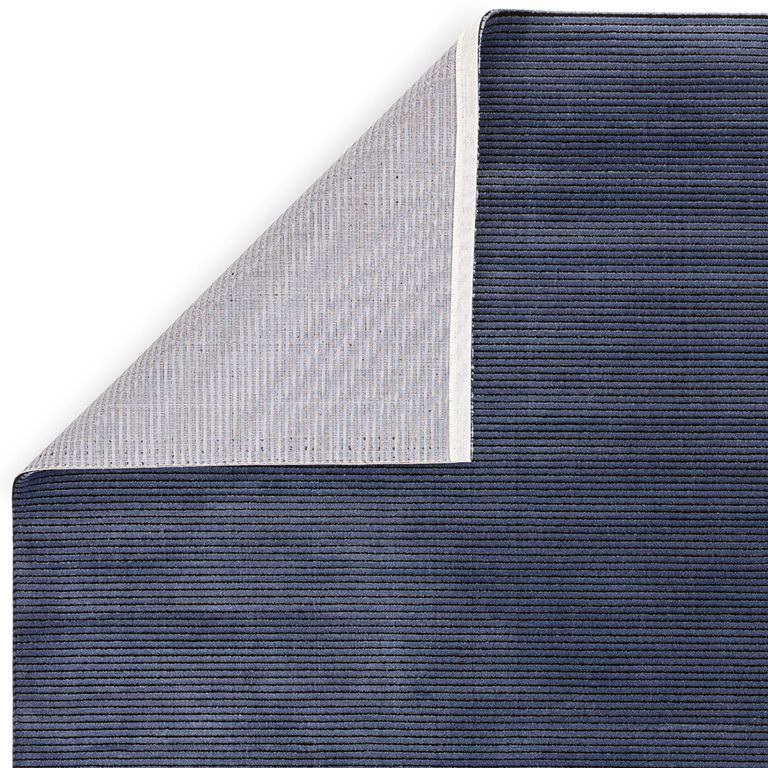 Easy Kuza Rug - Plain Stripe - Navy - Sizes Available
