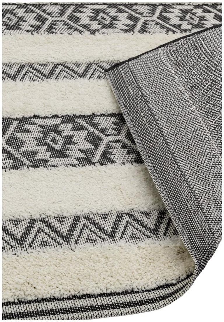 Easy Monty Rug - Stripe - MN03 - Black and Cream - Sizes Available