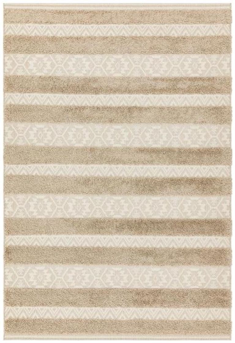 Easy Monty Rug - Stripe - MN04 - Natural and Cream - Sizes Available