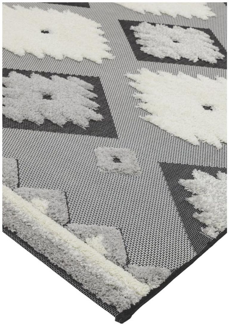 Easy Monty Rug - Tribal - MN01 - Black and Cream - Sizes Available