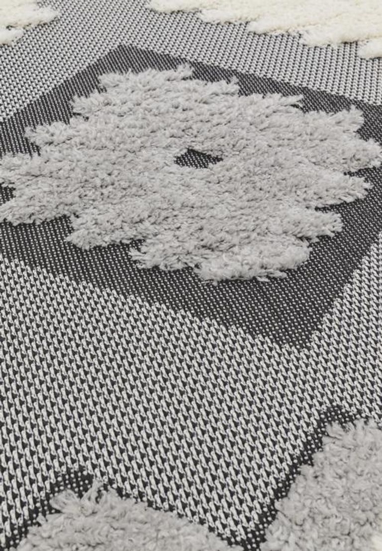 Easy Monty Rug - Tribal - MN01 - Black and Cream - Sizes Available