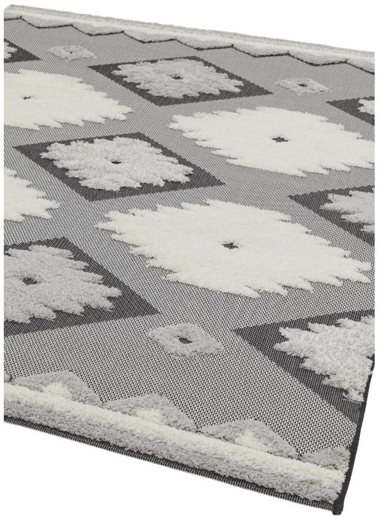 Easy Monty Rug - Tribal - MN01 - Black and Cream - Sizes Available