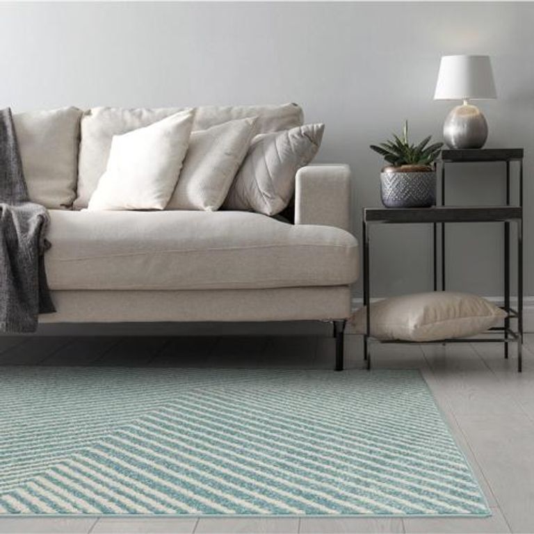 Easy Muse Rug - Cross - MU19 - Blue - Sizes Available