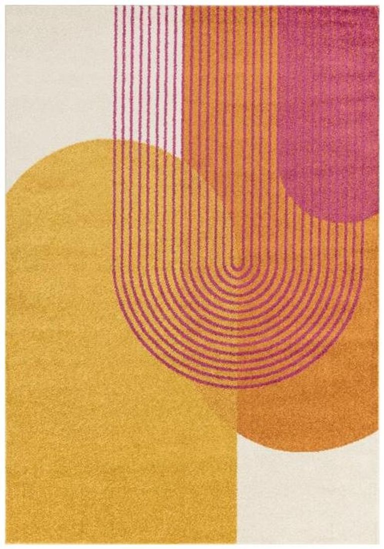 Easy Muse Rug - Retro - MU13 - Orange - Sizes Available