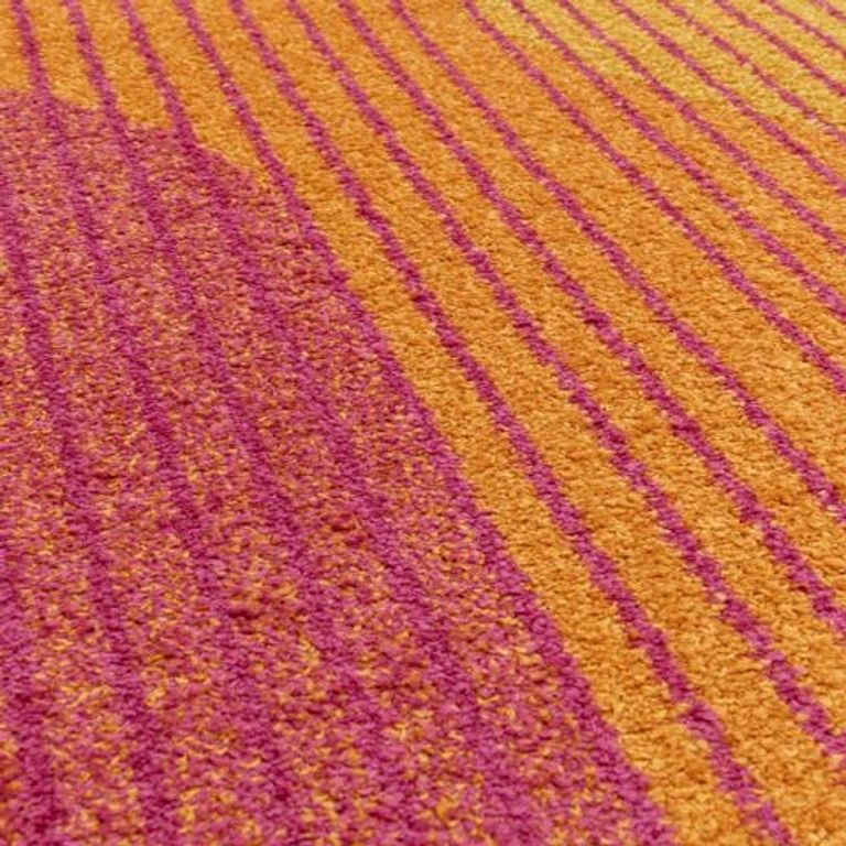 Easy Muse Rug - Retro - MU13 - Orange - Sizes Available